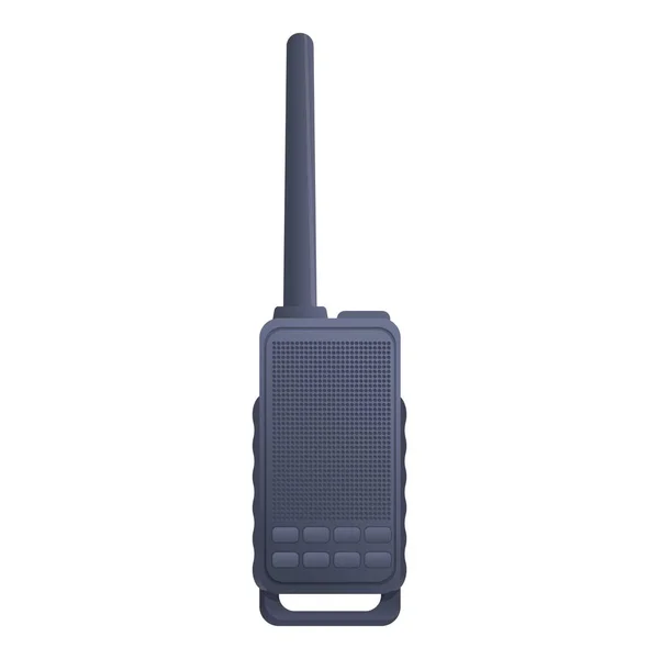 Portable walkie talkie icon, cartoon style — Stock Vector