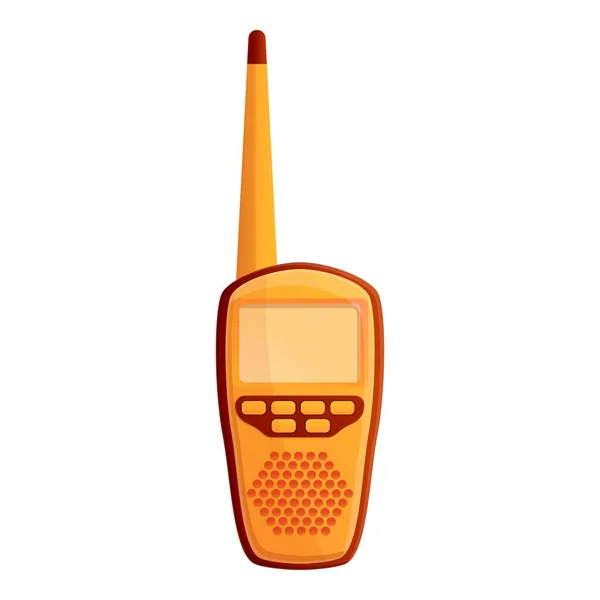 Transmisor walkie talkie icono, estilo de dibujos animados — Archivo Imágenes Vectoriales