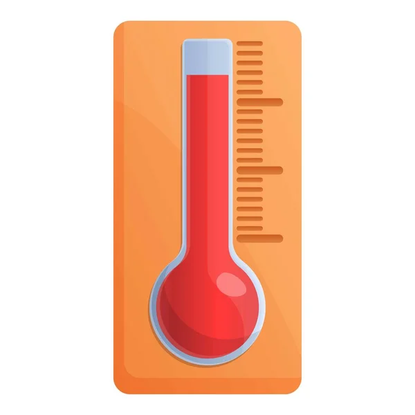 Sauna thermometer icon, cartoon style — Stock Vector