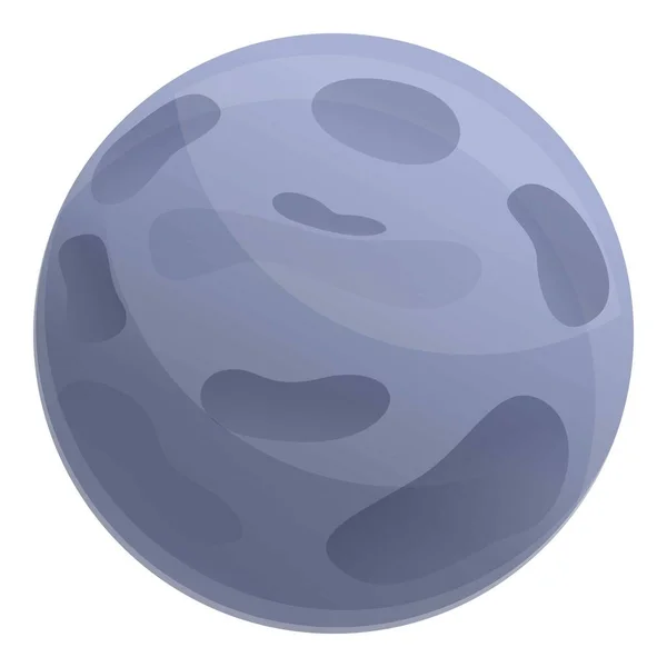 Luna icono planeta piedra, estilo de dibujos animados — Archivo Imágenes Vectoriales
