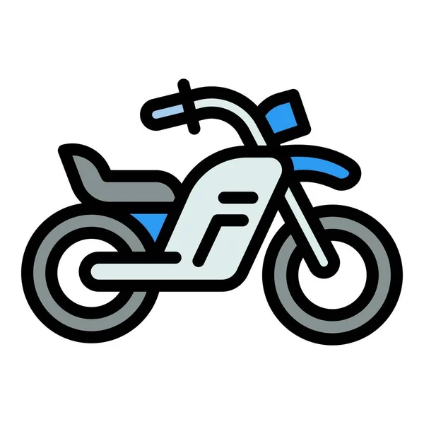 Street bike icon, outline style