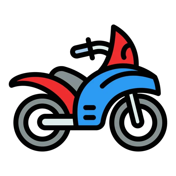 Ícone de moto esporte, estilo esboço — Vetor de Stock