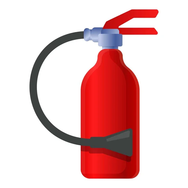 Brandsäkerhet brandsläckare ikon, tecknad stil — Stock vektor