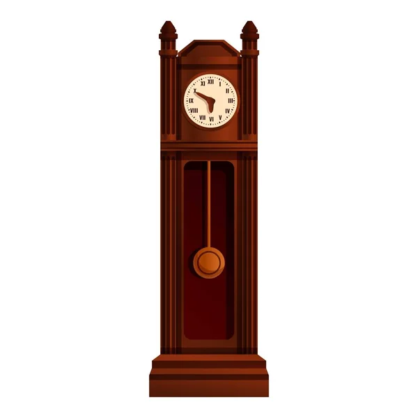 Balance icono del reloj péndulo, estilo de dibujos animados — Vector de stock