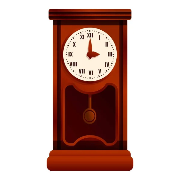 デザイン振り子時計のアイコン、漫画スタイル — ストックベクタ