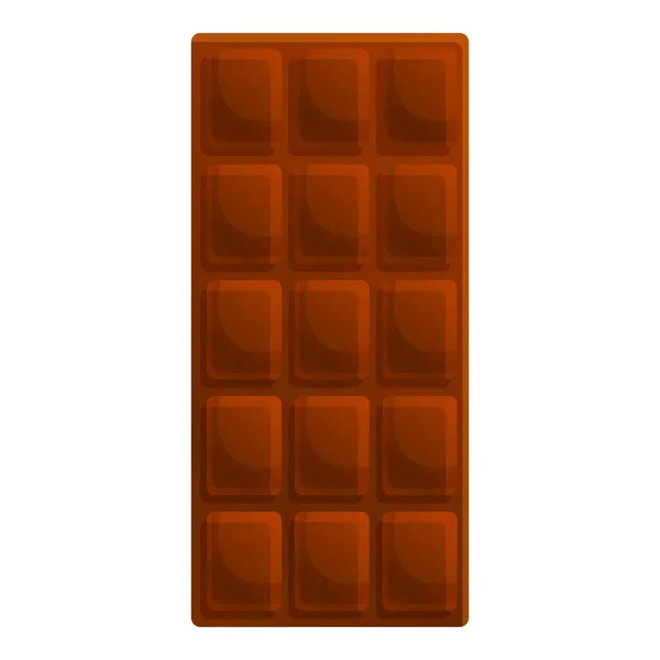 Chocolade bar icoon, cartoon stijl — Stockvector