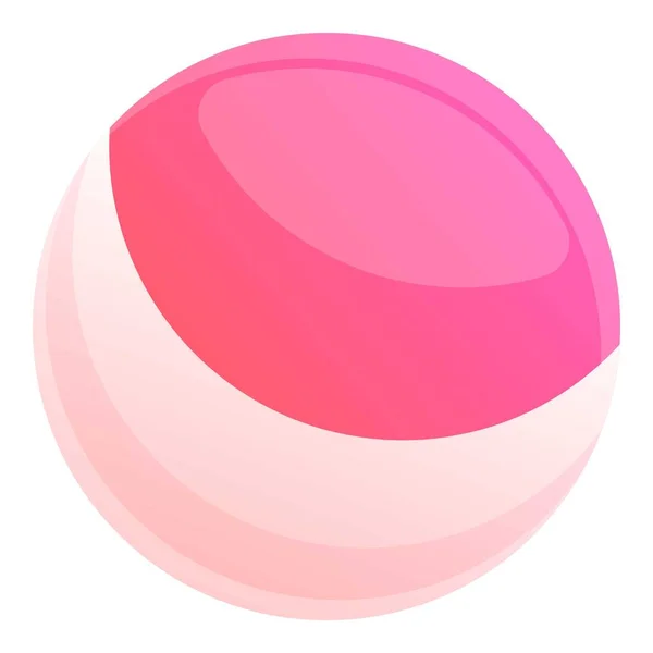 Playa jugar icono de la bola, estilo de dibujos animados — Vector de stock