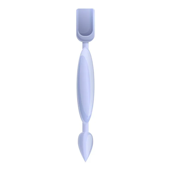 Cuticle nagel pusher pictogram, cartoon stijl — Stockvector