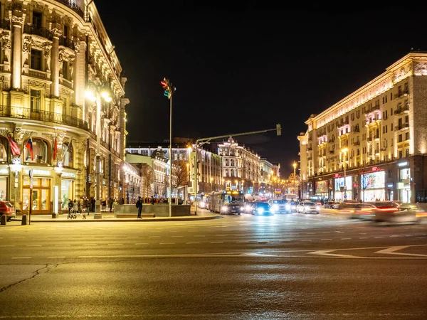 Фото Улицы Москвы Ночью Фото Улицы Москвы Ночью