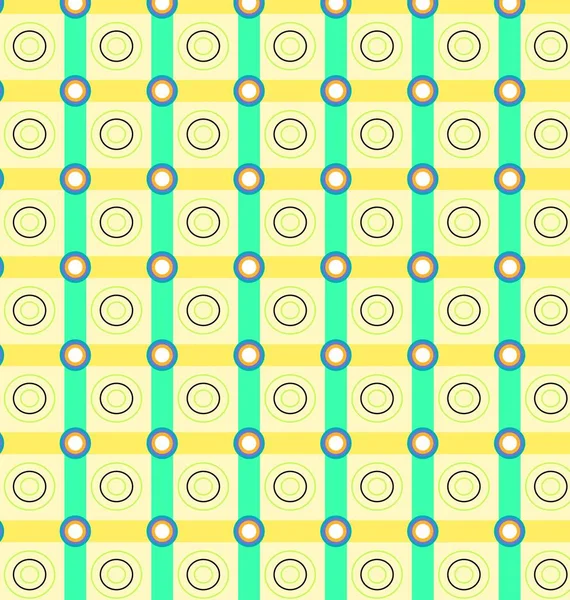 Patrón Geométrico Amarillo y verde — Vector de stock