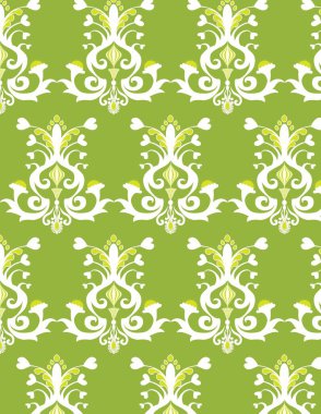 yeşil ve beyaz desen. Klasik oryantal arka plan