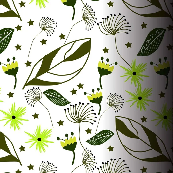 soyut çiçek desenli