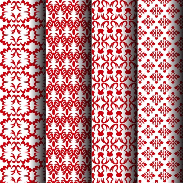 Red and white pattern — Stock Vector