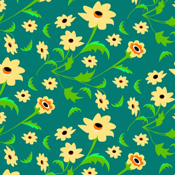 Motif floral abstrait — Image vectorielle