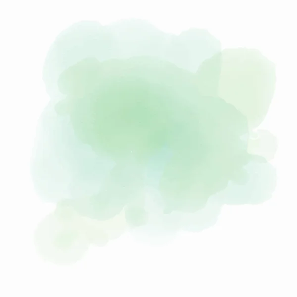 Зелений фон аквареллю — стокове фото