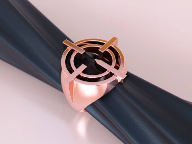 bir görüş 3d render şeklinde takı erkek yüzük