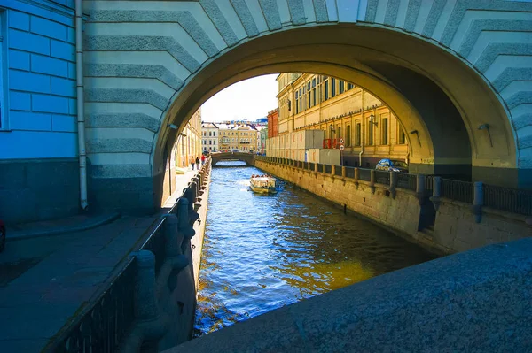 Vista Sob Cidade Ponte São Petersburgo — Fotografia de Stock