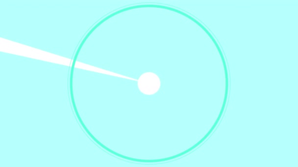 Анимация значка солнца на синем фоне. Дизайн икон. Видео анимация. Изолированная анимация яркого солнца — стоковое видео