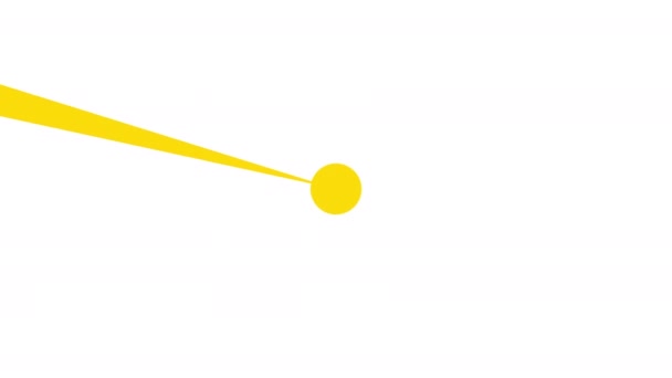 Zonneschijn pictogram animatie met witte achtergrond. Ikoon ontwerp. Video Animatie. Heldere zon geïsoleerde cartoon animatie — Stockvideo