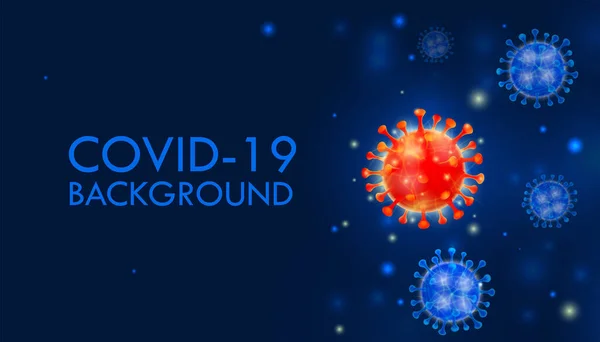 - Sanat. Kavram. Coronavirus geçmişi. Karanlık arka plan. Pankart ya da poster için resim