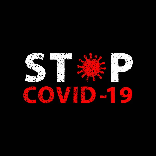 Coronavirus 2019-NCov. Beyaz arka plan. Metin etiketi # STOPCORONAVIRUS.