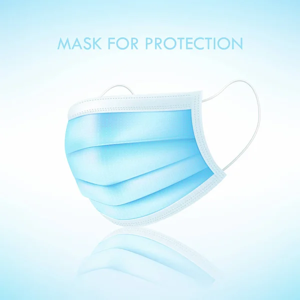 - Sanat. Tıbbi set. Koruyucu tıbbi yüz maskesi vektörü. Paketleme veya pankart için 3d illüstrasyon.