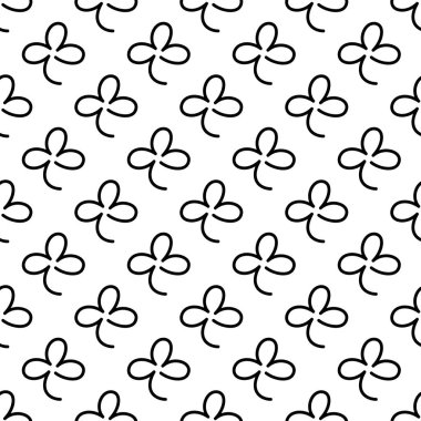 Yonca çizgileriyle kusursuz desen.