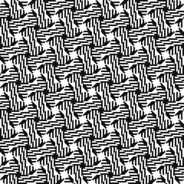 Örgü ile kusursuz soyut geometrik desen