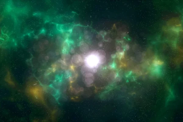 Astrazione, esplosione di supernova, colorata e stelle . — Foto Stock