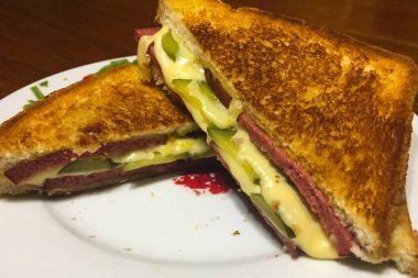 Lezzetli iştah açıcı sandviç, fast food..