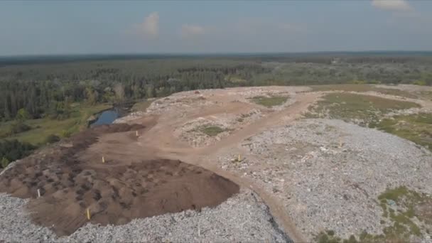 Discarica Vista Dall Alto Della Spazzatura Discarica — Video Stock