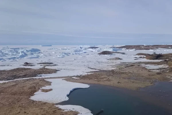 Arrangements de glace de l'antarctique. Les icebergs en Antarctique — Photo