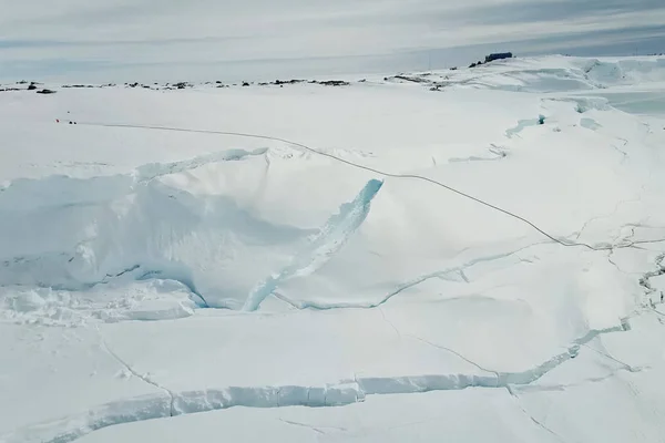 Ledová pole antarktické oblasti. Ledovce v Antarktidě — Stock fotografie