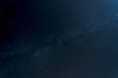 Gece gökyüzündeki yıldızların ve Süt 'ün yıldızlı arkaplan resmi