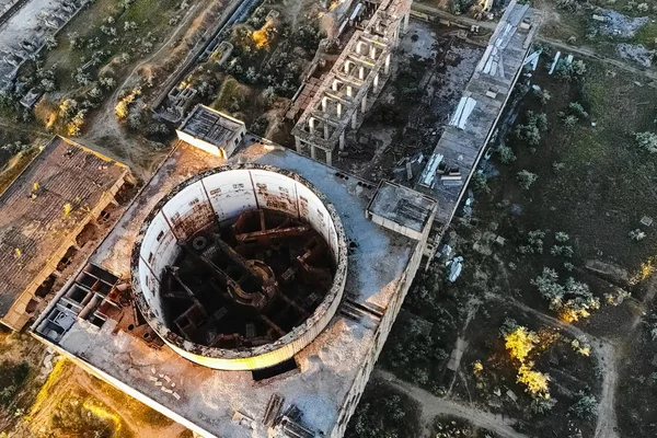Central nuclear abandonada inacabada — Foto de Stock