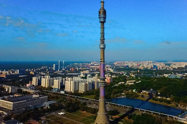 Ostankino torre de televisão . — Fotografia de Stock