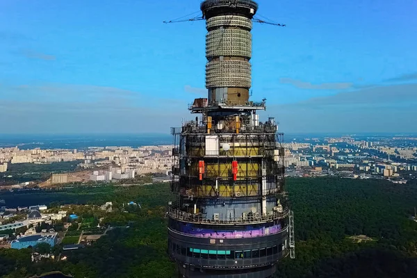 Ostankino torre de televisão . — Fotografia de Stock