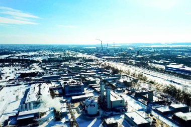 Petrol rafinerisi, üstten görünüm