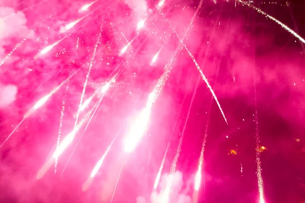 Silvesterfeuerwerk, Innenansicht Feuerwerk — Stockfoto