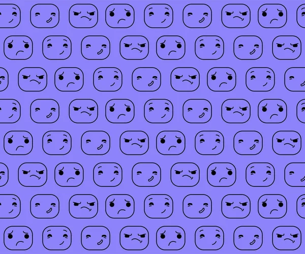 La expresión de patrón. Sonrisas. . — Archivo Imágenes Vectoriales