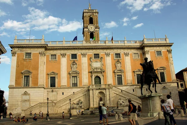 Piazza del Campidoglio at the Capitoline hill in Rome — Stock Photo, Image