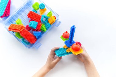 Geliştirmek için Montessori tasarım malzemesi. Çocuk oyuncağı..