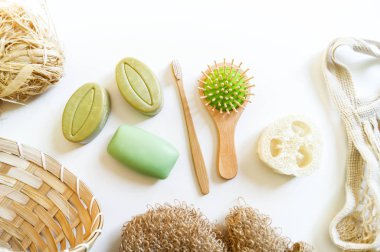 Zero waste, eco friendly home concept. Natural cosmetic product