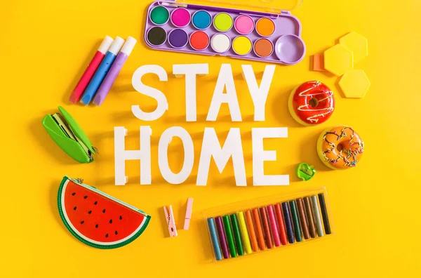 Stay Home Children Toys Games How Entertain Child Home Quarantine — Stock Photo, Image