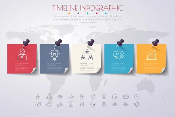 Business Infographic Template. Data Visualization. vector illust — Stock Vector