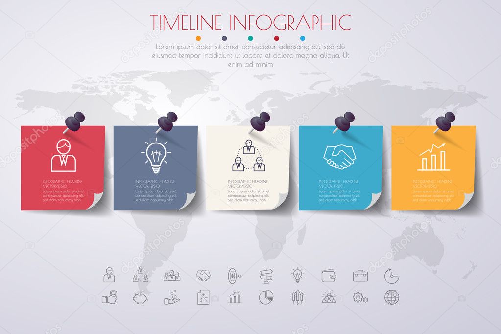 business Infographic Template. Data Visualization. vector illust