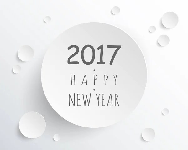 Bonne année 2017. Carte de vœux. Design coloré. Vecteur ill — Image vectorielle