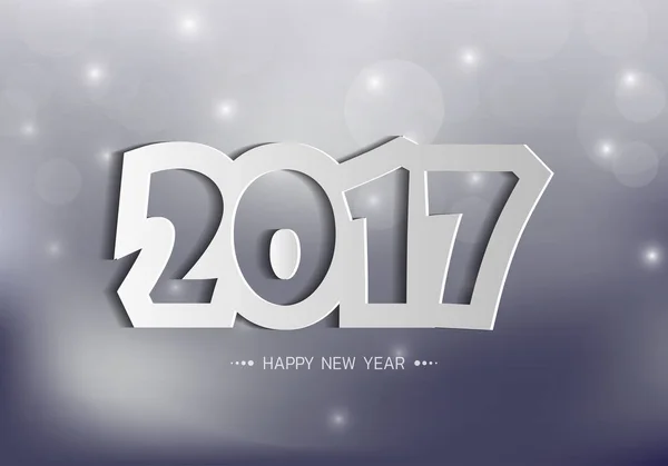 Bonne année 2017. Carte de vœux. Design coloré. Vecteur ill — Image vectorielle