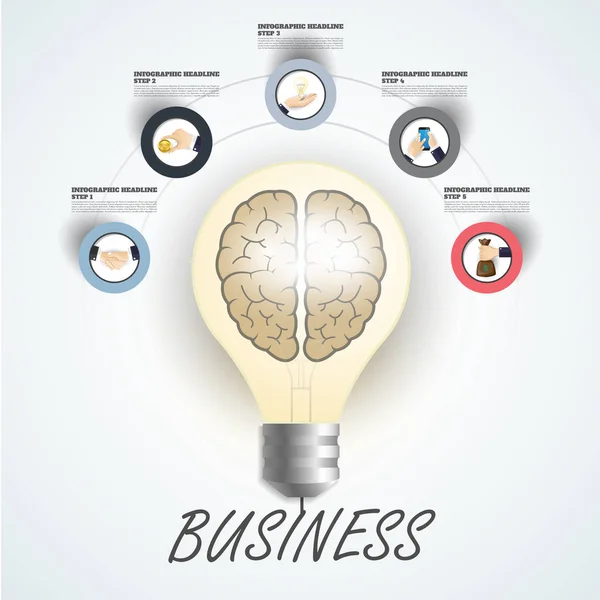 Modelo abstrato de opções de número de infográficos. Ilustração vetorial . — Vetor de Stock