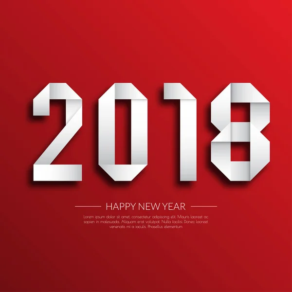 С Новым 2018 годом. Поздравительная открытка. Красочный дизайн. Вектор — стоковый вектор